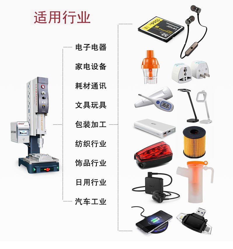 超聲波塑料焊接機適用行業(yè)范圍